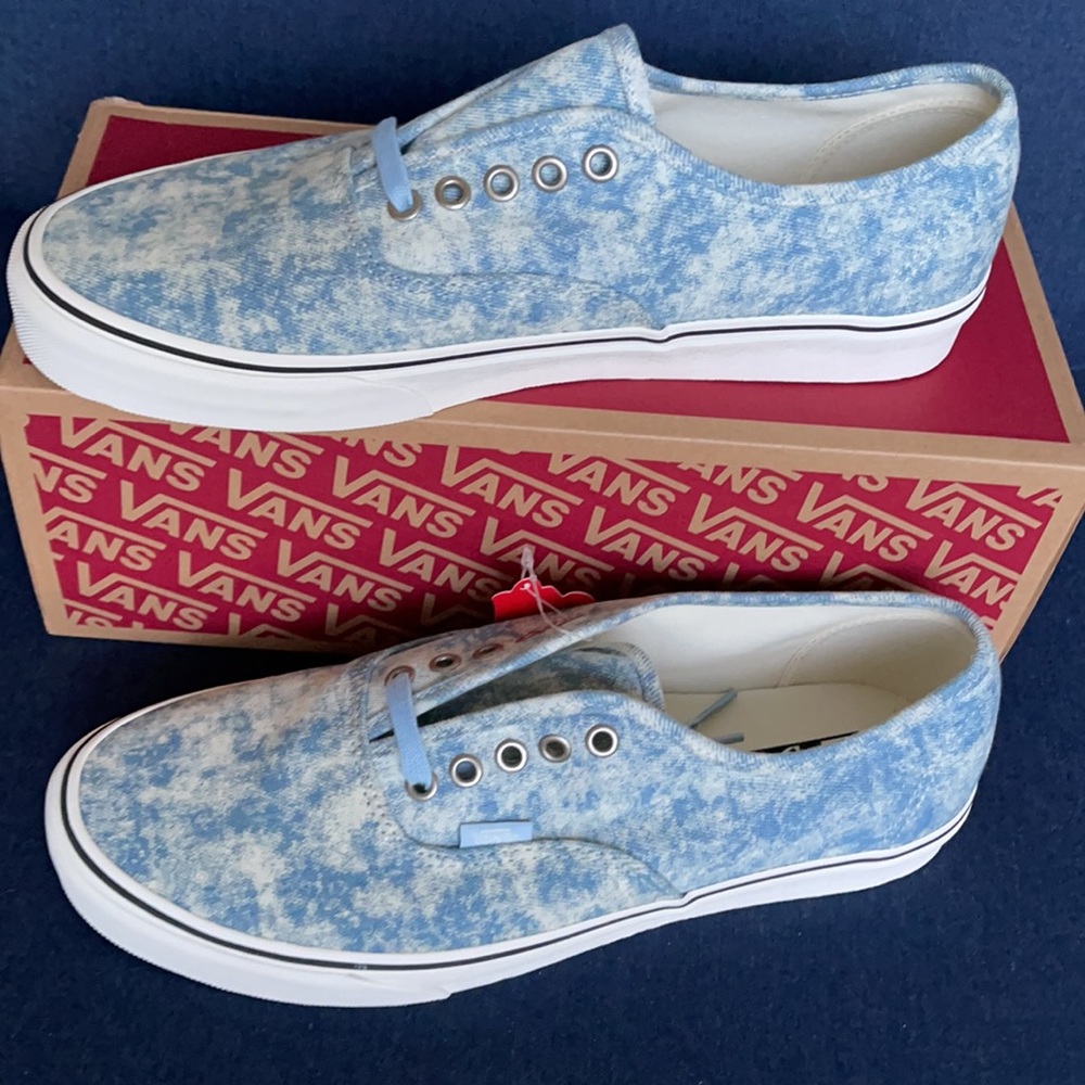 Vans Authentic Denim dstry MENS Winter Sky/Marshmallow - Picture 5 of 16